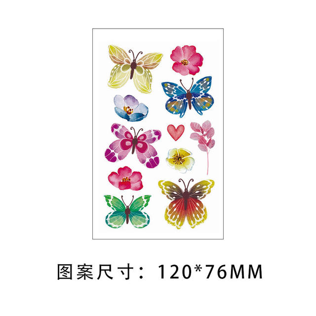 Watercolor Cartoon Flower Butterfly Kids Eco-Friendly Paper view 6