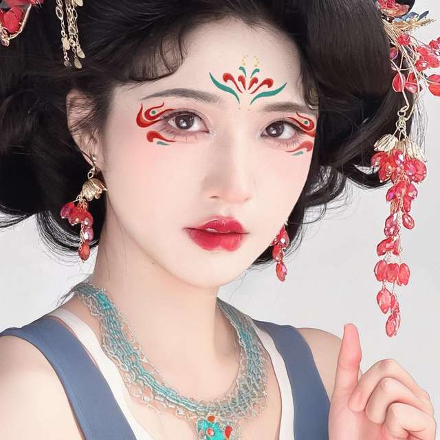Ancient Style Hanfu Children's Temporary Eco-Friendly R view 6