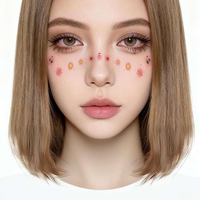 Waterproof Eco-Friendly Christmas Paper Tattoo Stickers Easy view 4