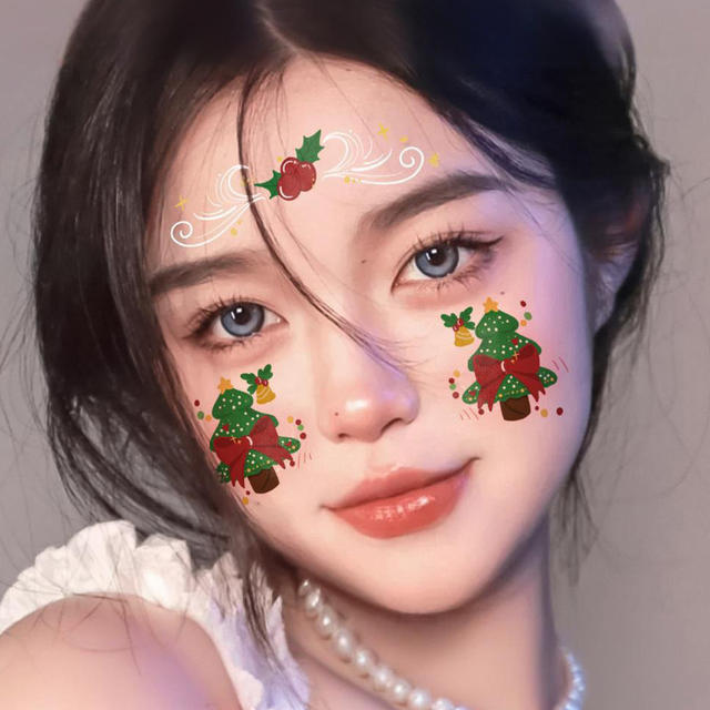 Christmas Eco-Friendly Paper Waterproof Sweatproof Temporary view 6