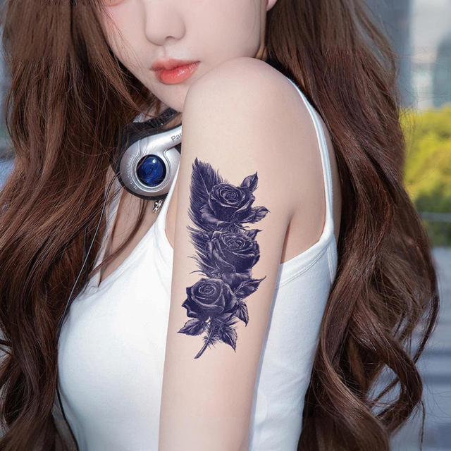 Herbal Juice Full Body Temporary Tattoo Sticker Paper Eco-Fr view 2