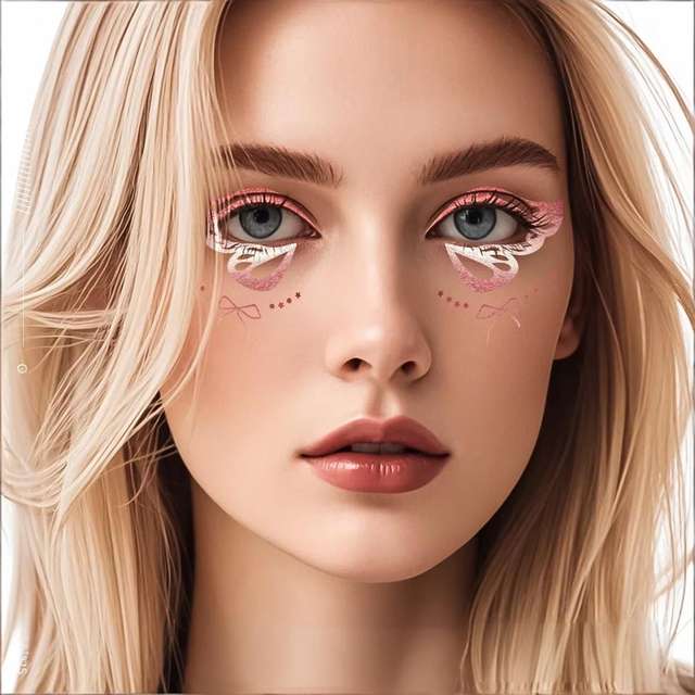 Glittering Gold Eco-Friendly Paper Temporary Tattoo Stickers view 4