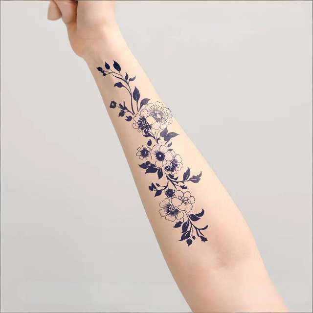 Herbal Juice Paper Eco-Friendly Semi-Permanent Tattoo Sticke view 3
