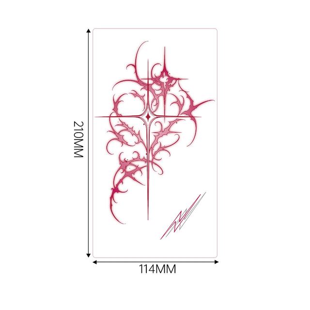Butterfly Tattoo Stickers Full Body Water Resistant Long-las view 6
