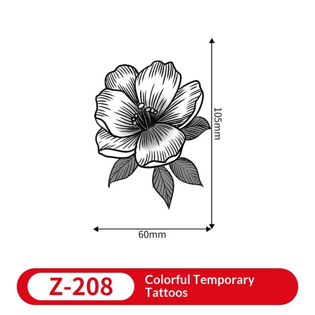 American Style Retro Fresh Eco-Friendly Paper Tattoo Sticker view 5