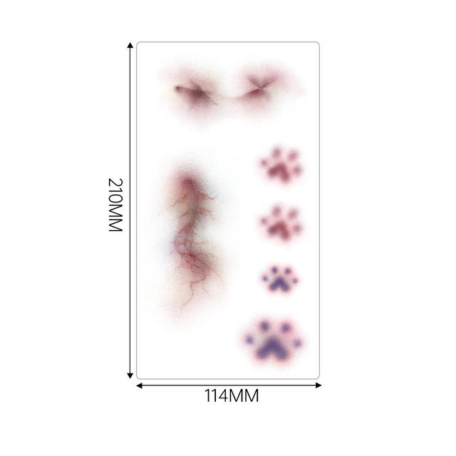 New Personalized Eco-Friendly Bruise Scar Tattoo Sticker Wat view 6