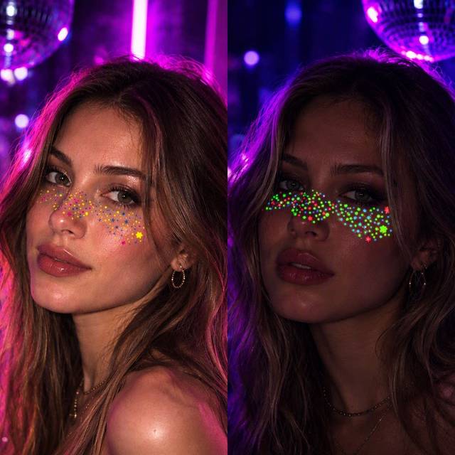 Multi-color Fluorescent Water Transfer Printed Water Resista view 2